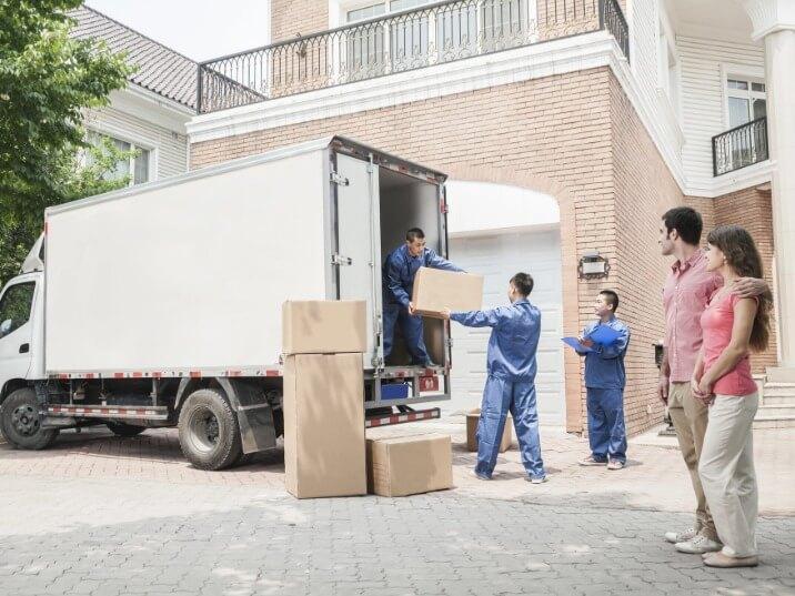 sturdy moving boxes stacked for a long distance move in Temple City CA